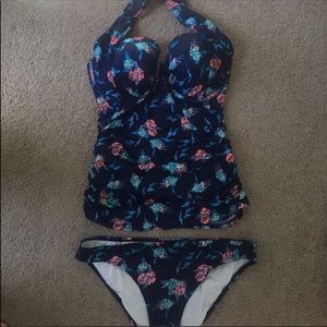 Victoria’s Secret ruched tankini.